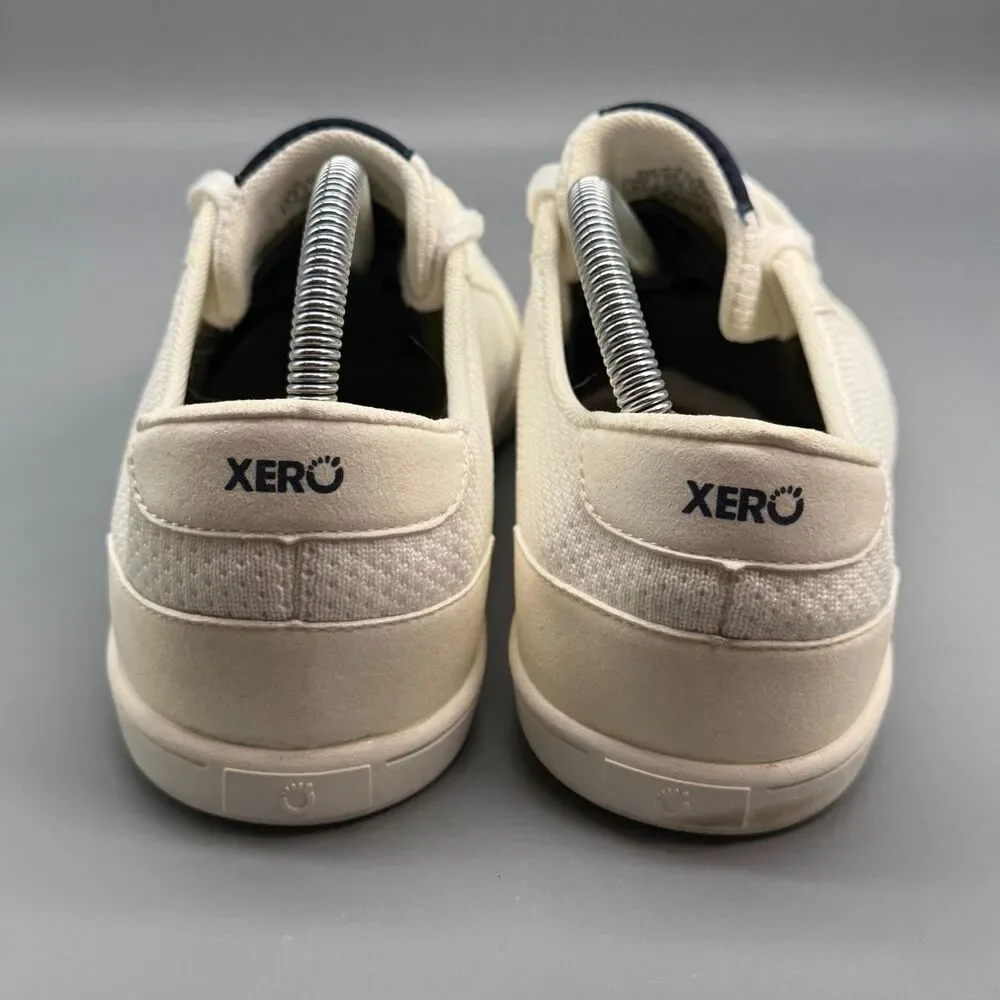Xero Shoes Dillon Mens 9.5 White Lace-Up Low Top Barefoot Athletic Sneakers Shoe